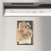 ヴィンテージファッションビクトリカンクリスマス磁石 マグネット (インサイチュ (食洗機))