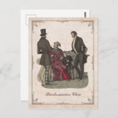 ヴィンテージファッションビーダーマイヤーメンカスタムズ文字 ポストカード (正面/裏面)