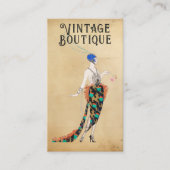 ヴィンテージファッションブティックシーストレスエレガントレトロ 名刺 (正面)