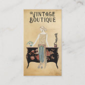ヴィンテージファッションブティックスタイリスト 名刺 (正面)