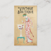 ヴィンテージファッションブティックドレスメーカースタイリスト 名刺 (正面)