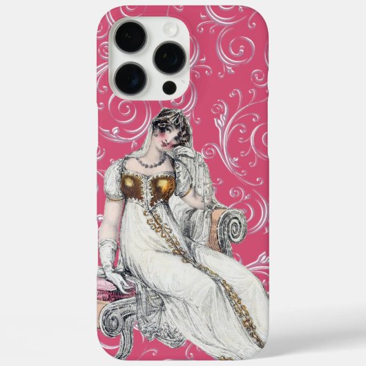 ヴィンテージファッションプレート Case-Mate iPhoneケース (裏面)