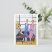 ヴィンテージファッションホリディポストカード ポストカード (スタンド正面)