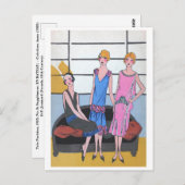 ヴィンテージファッションホリディポストカード ポストカード (正面/裏面)