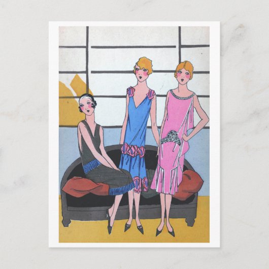 ヴィンテージファッションホリディポストカード ポストカード (正面)
