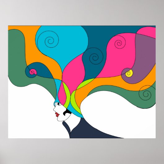 ヴィンテージファッションポスター ポスター (正面)