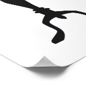 ヴィンテージファッションマネキンシルエット ポスター (角)