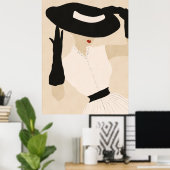 ヴィンテージファッションモデル ポスター (ホームオフィス)