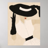 ヴィンテージファッションモデル ポスター (正面)