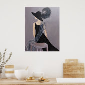 ヴィンテージファッションモデル ポスター (キッチン)