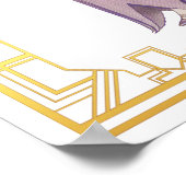 ヴィンテージファッションラベンダーフラッパーガウン1920s ポスター (角)