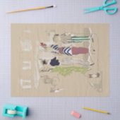 ヴィンテージファッションレディードッグデコップページ 薄葉紙 (クラフト)