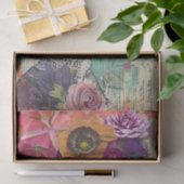 ヴィンテージファッションレディ混合メディアのデカップージ 薄葉紙 (ギフト)