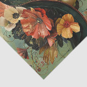 ヴィンテージファッション女性のデコペ 薄葉紙 (詳細)