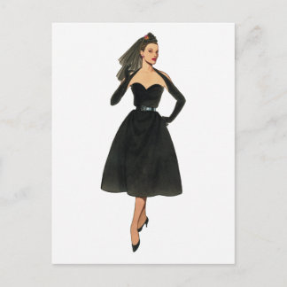 ヴィンテージファッション画像はがき ポストカード
