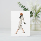 ヴィンテージファッション画像はがき ポストカード (スタンド正面)