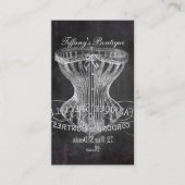 ヴィンテージファッション美しいデザイナーランジェリーコルセット 名刺 (正面)