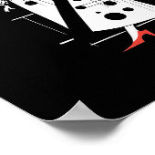 ヴィンテージファッション裁縫模様は様式化された ポスター (角)