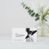 ヴィンテージファッション設計者の変更のシームストレス 名刺 (スタンド正面)