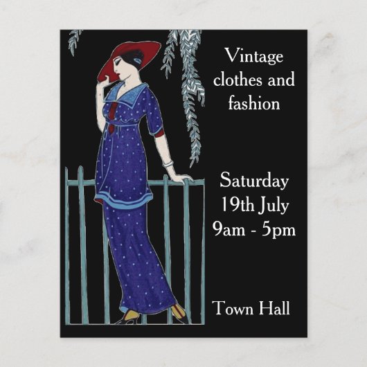 ヴィンテージファッション販売チラシ チラシ (正面)