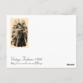 ヴィンテージファッション1900 ポストカード (裏面)
