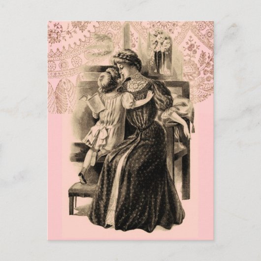 ヴィンテージファッション1900 ポストカード (正面)