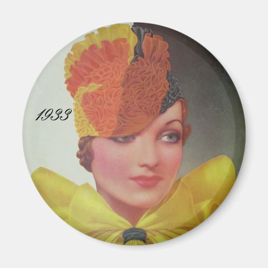 ヴィンテージファッション1933 マグネット (正面)