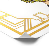 ヴィンテージファッション20sフラッパーファーケープ夕べガウン ポスター (角)