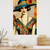 ヴィンテージファッション ポスター (キッチン)