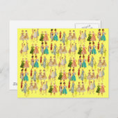 ヴィンテージファッション ポストカード (正面/裏面)