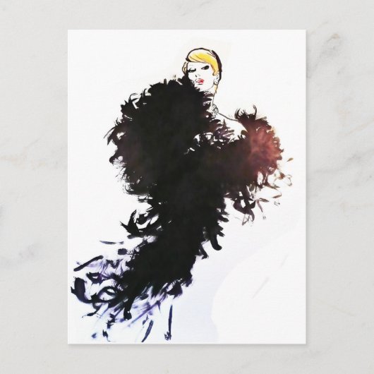 ヴィンテージファッション ポストカード (正面)