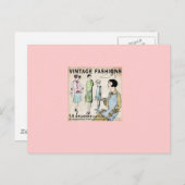 ヴィンテージファッション ポストカード (正面/裏面)