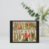 ヴィンテージファッション,リージェンシーショール, 1888 ポストカード (スタンド正面)