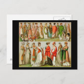 ヴィンテージファッション,リージェンシーショール, 1888 ポストカード (正面/裏面)