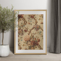 ヴィンテージファブリックデザインの切り離しティッシュペーパー