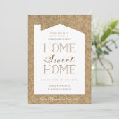 ヴィンテージファブリックハウスウォーミングパーティの招待状 招待状 (スタンド正面)