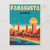 ヴィンテージファマゲスタビーチキプロスギフト ポストカード (正面)