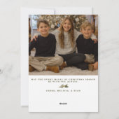 ヴィンテージファミリークリスマスフォトボホチシーズン シーズンカード (裏面)