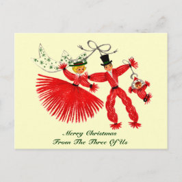 ヴィンテージファミリークリスマスポストカード シーズンポストカード