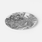 ヴィンテージファミリークリスマス ペーパープレート (アングル)