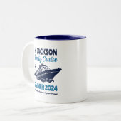 ヴィンテージファミリークルーズバケーションビーチホリデイ ツートーンマグカップ (正面左)