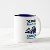 ヴィンテージファミリークルーズバケーションビーチホリデイ ツートーンマグカップ (正面右)