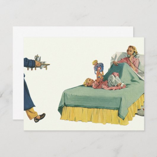 ヴィンテージファミリーサービングマムブレックファーストインベッド (正面/裏面)