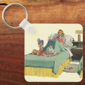 ヴィンテージファミリーサービングマムブレックファーストインベッド キーホルダー (正面)