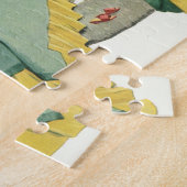 ヴィンテージファミリーサービングマムブレックファーストインベッド ジグソーパズル (側面)