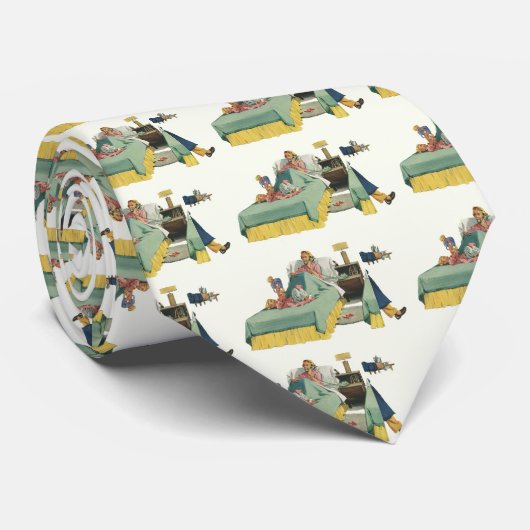 ヴィンテージファミリーサービングマムブレックファーストインベッド ネクタイ (ロール)