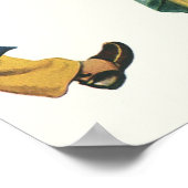 ヴィンテージファミリーサービングマムブレックファーストインベッド ポスター (角)