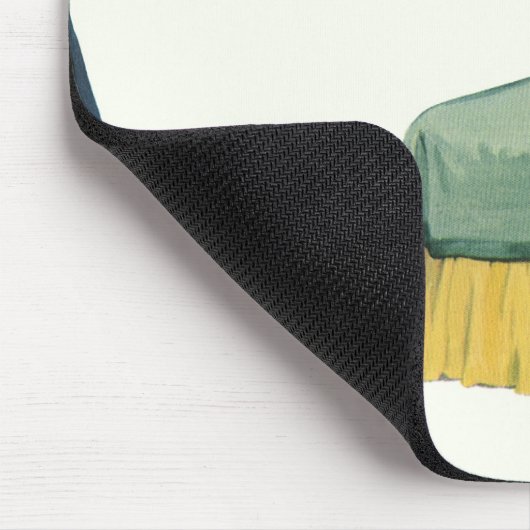 ヴィンテージファミリーサービングマムブレックファーストインベッド マウスパッド (コーナー)