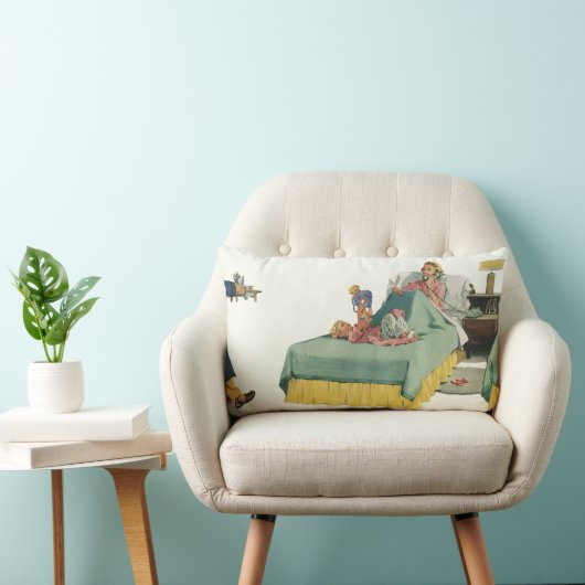 ヴィンテージファミリーサービングマムブレックファーストインベッド ランバークッション (椅子)