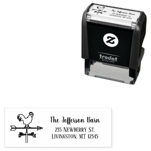 ヴィンテージファミリーシグネチャー差出人住所風船 セルフインキングスタンプ (インサイチュ)